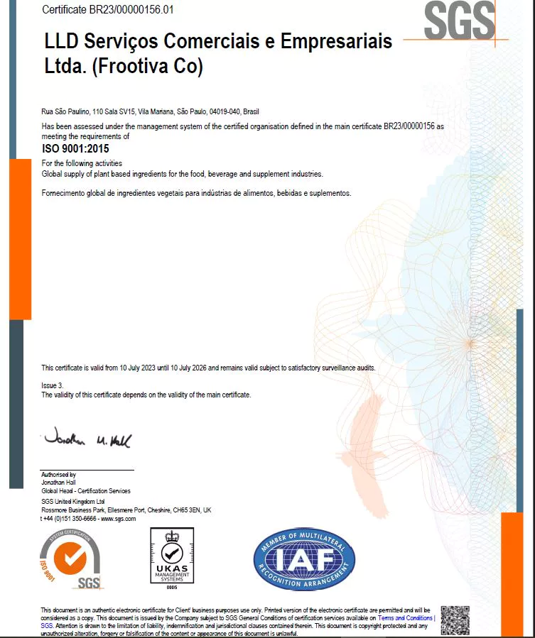  ISO 9001:2015