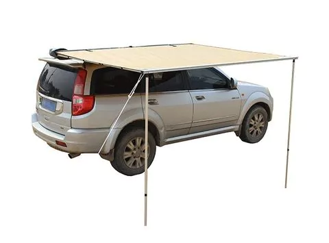 Car top side awning