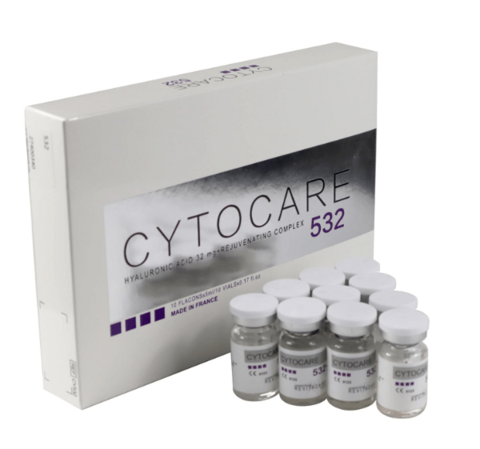 Cytocare 532 Acide Hyaluronique（5 瓶X5 毫升）减少皱纹和细纹| B2Brazil