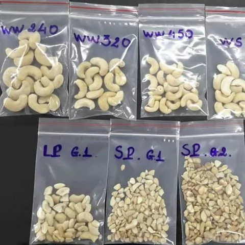 Cashew grades outlet prices