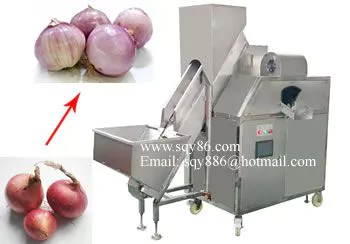 Fully automatic onion peeler