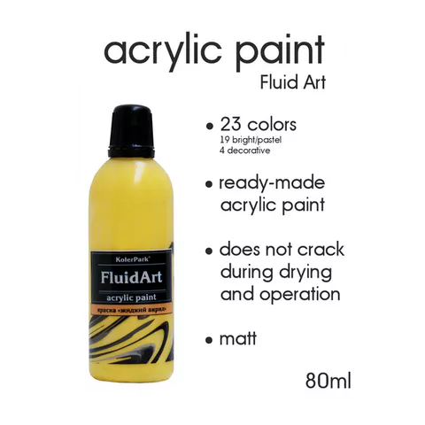 decorative acrylic paint kolerpark for fluid