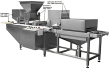 Recheadora automática de pão de alho com aplicador de antimofo e introdução dos pães nas embalagens - RPA-1000-AE  -  RPA-1000-L  -  RPA-3000-AE  -  RPA-3000-L