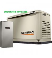 Generac Guardian Series Generador de espera para el hogar refrigerado por aire - 11 kW (LP)/10 kW (NG), interruptor de transferencia de 100 amperios