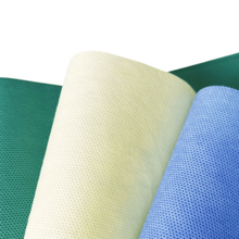 OEM SMS Spunbonded Tecidos Não-tecidos Coloridos 100% Polipropileno Material de Vestuário Cirúrgico Spunbond