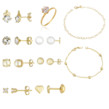 Gold plated semi-jewels