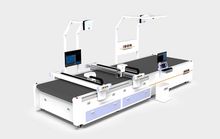 Máquina de corte automática IB1660 para fábrica de calzado grande con cuchillas autoajustables para cuero genuino