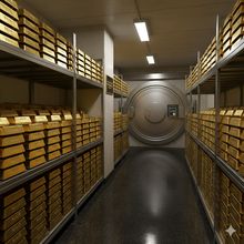 Lingotes de ouro e material de mina (Dore)