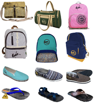 BACKPACKS AND SANDALS-GREEN PRODUCTS