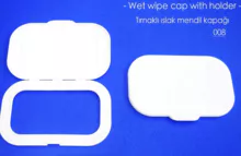 Plastic flip top lids for wet wipes