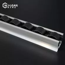 HOT SALE China proveedor pistas de rodillos de aluminio blanco amarillo esd-negro gris