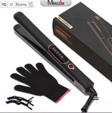 New Hair Straightener Temperature Control Roll Straight Dual-purpose Straight Hair Clip 1inch Straight Plate Clamp Foreign Trade Electric Splint Plate
