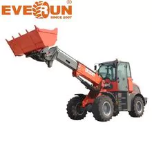 EVERUN ER2500T 2.5 吨 CE EPA OEM 农业建筑紧凑型伸缩轮式装载机，价格优惠