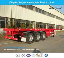 3-axle chassis or skeleton containers container truck semi-trailer