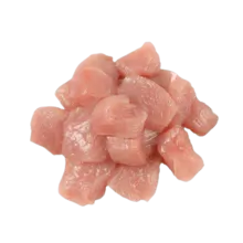 Cortes de pollo congelados deshuesados