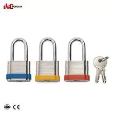 38mm Laminated Steel Shackle Safety Padlocks EP-8562   Metal Body Padlock