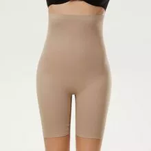 1363 Cuecas Boxer Femininas Sem Costura Cintura Alta Modeladora de Pernas Médias