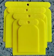 Conjunto de 4 raspadores de plástico de filme de carro, espátulas