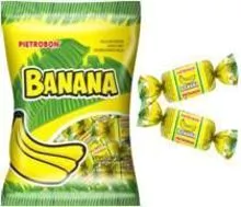 Bala mastigável Banana