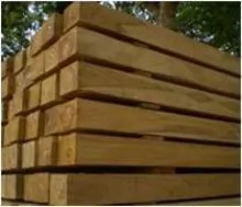Bloque de madera de teca (cuadrado)