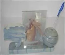 Picture Frame, Business Card Holder And Pen Holder