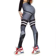 Verano femenino elástico yoga deportes leggings de cintura alta corriendo pantalones de fitness estampados pantalones lápiz