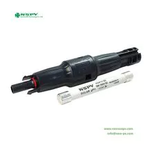 Conector de fusible fotovoltaico de 1500 V CC con certificación TUV con conector de fusible incorporado