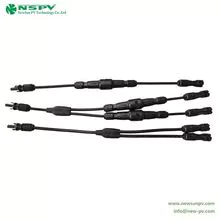 PV Solar 2 To1 Solar Panel Parallel Connectors With Inline Fuse 1500VDC