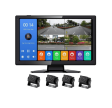 Câmera de painel de monitoramento sem fio de caminhão de 7 polegadas e 10 polegadas gravação dupla AHD HD NIGHT VISION BSD Blind Spot Warning Reversing.