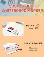 Morris JustClick, Refillable, Coverless &amp; Retractable Whiteboard Marker!