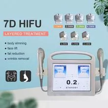 7D Hifu Focused Ultrasound 7D Hifu Body and Face Slimming Machine 7D Hifu for Winkle Removal