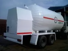 El CO2 líquido del tanque de Transporte