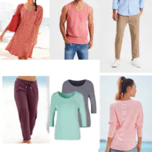 1,80 € por pieza, mezcla de verano de varias tallas en moda femenina y masculina, stock de grado A