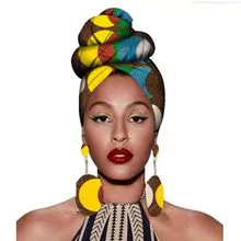 African ethnic turban earring Batik print headwear Wax Ankara Hair Band