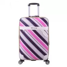 PU leather suitcase sack spinner men/women luggage