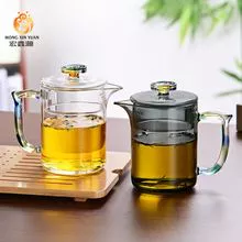 Glass tea set, glass teapot, fair cup model: A40