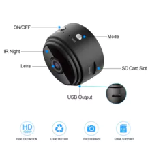 Mini cámara, cámara WiFi, cámara de visión nocturna HD, cámara de detección de movimiento