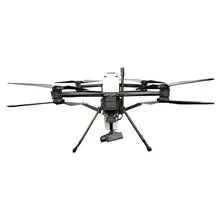 O UAV octocóptero coaxial tem uma duração de bateria de 40 minutos e uma carga útil de 2,5 kg
