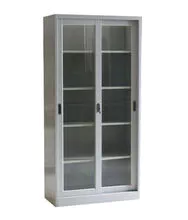 Sliding glass door file cabinets