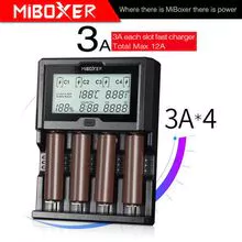 Miboxer C4-12 Smart Battery Charger 4 Bay 3A for Each