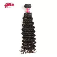 Ali Queen Hair Brazilian Deep Wave Virgin Hair Extension Natural Color 8~40 inches 