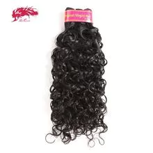 Ali Queen Hair Brazilian Water Wave Virgin Hair Extension Natural Color 8~40 inches 