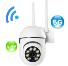 5G de doble banda WIFI bombilla visión nocturna color visión nocturna smartphone visión remota CCTV red inalámbrica cámara de 360 grados