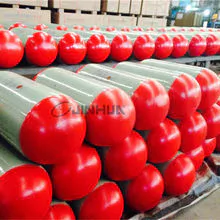 Hoop-wrapped CNG cylinder with steel liner for vehicles 406-120L