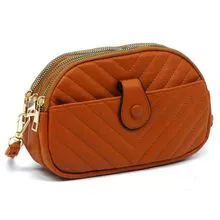 Bolso bandolera acolchado con múltiples compartimentos LM746V