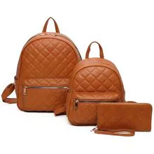 LF402T3 Quilted Classic 3-in-1 Backpack Set