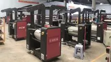 Máquina de impressão de rolo de fita de cinto apertado