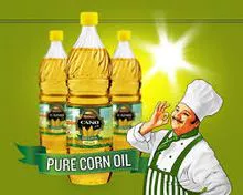 Aceite de maíz en botellas PET