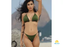 Bikini cortininha de doble cara