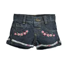 SHORTS JEANS FLORAL FOR GIRLS
